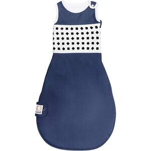 Nanit Breathing Wear Sleeping Bag Cotton Baby Sleep Sack Blue White Size 6-12M